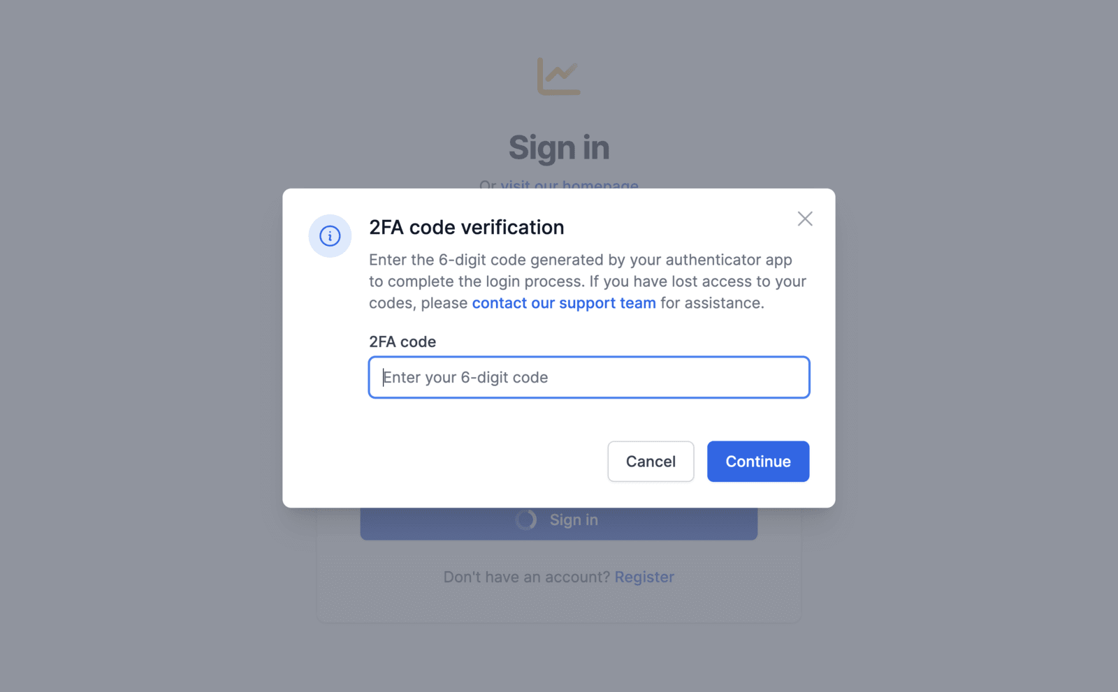 Sign in with 2FA